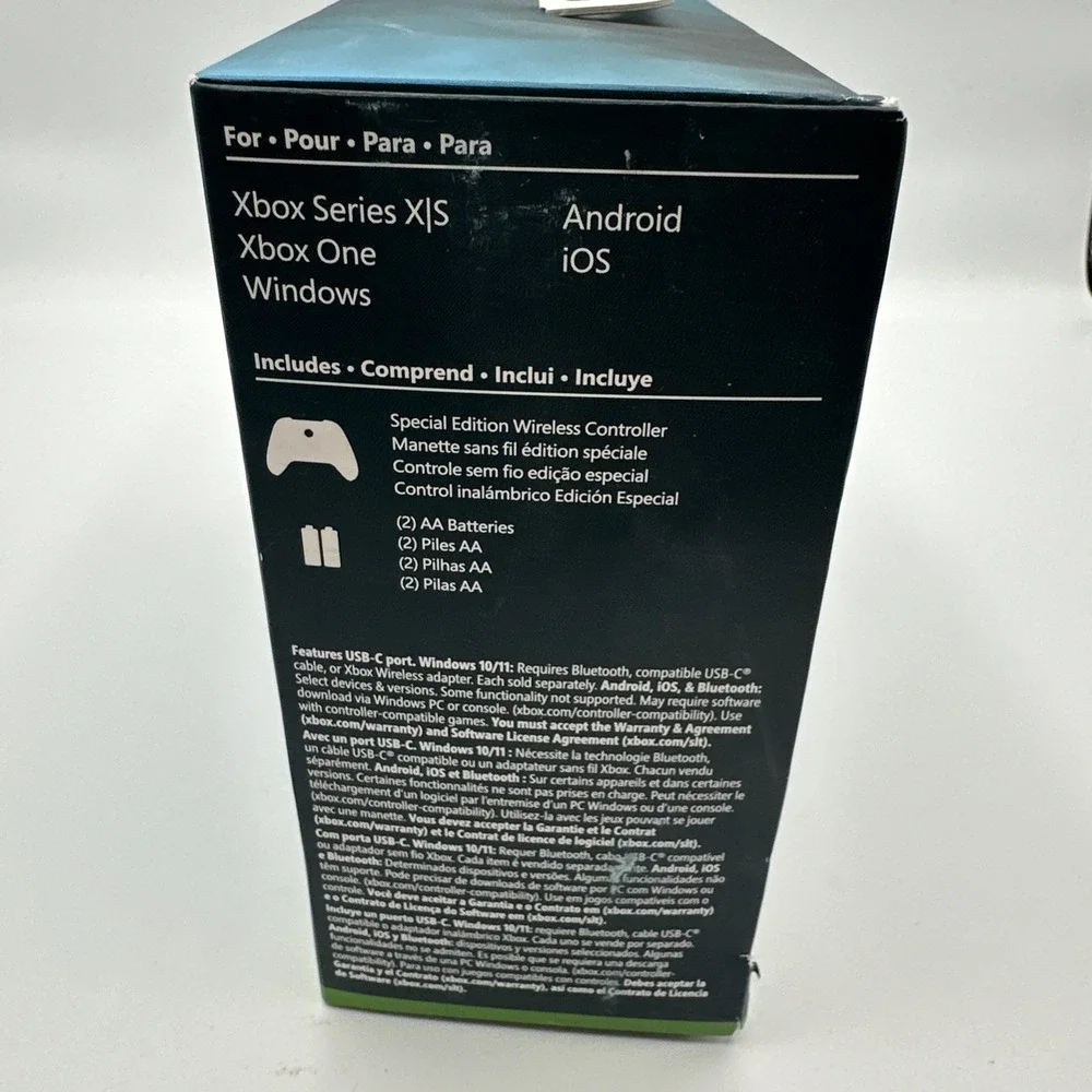 Microsoft Xbox Wireless Controller Ice Breaker Blue/White Bluetooth Textured
